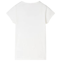 Maglietta da Bambina Ecru 92 11129