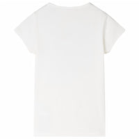 Maglietta da Bambina Ecru 104 11130