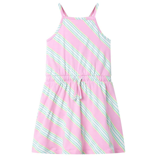 Abito da Bambina con Coulisse Senza Maniche Rosa 128cod mxl 85782