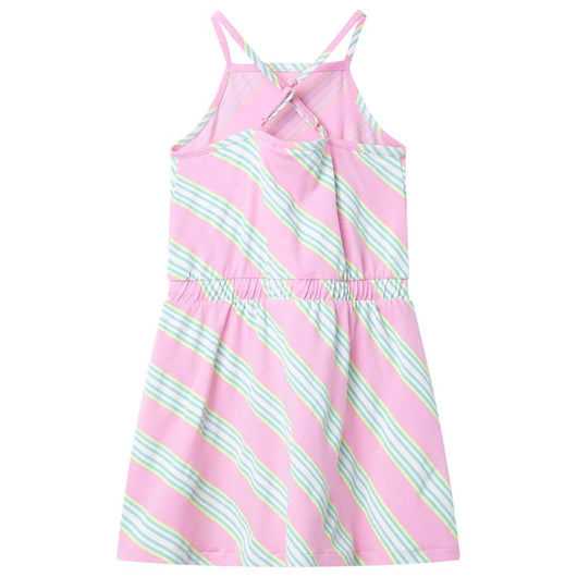 Abito da Bambina con Coulisse Senza Maniche Rosa 128cod mxl 85782