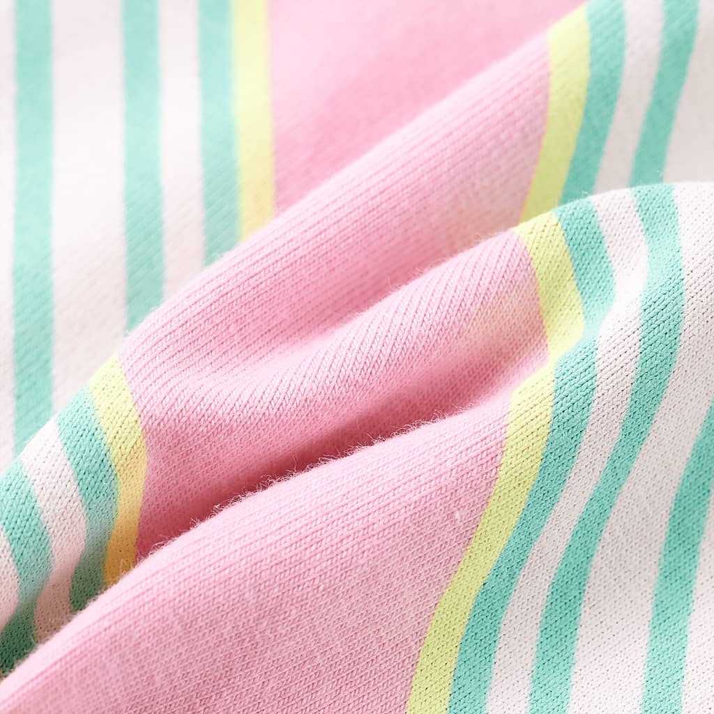 Abito da Bambina con Coulisse Senza Maniche Rosa 128 11172