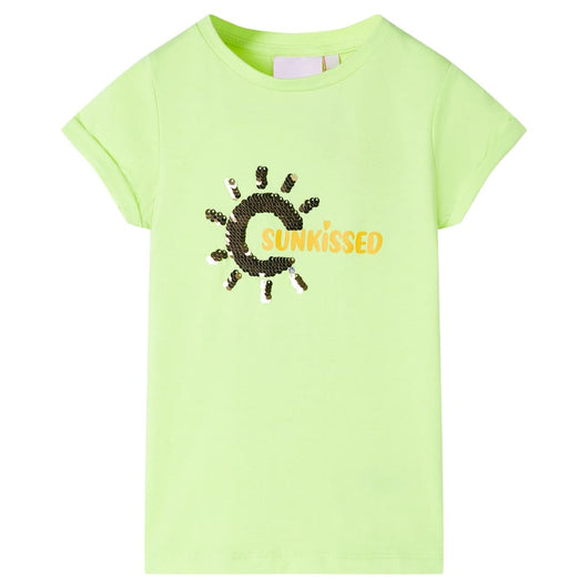 Maglietta per Bambini Giallo Neon 140cod mxl 109748