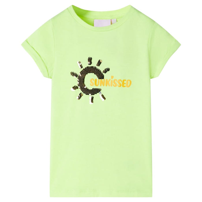 Maglietta per Bambini Giallo Neon 140cod mxl 109748