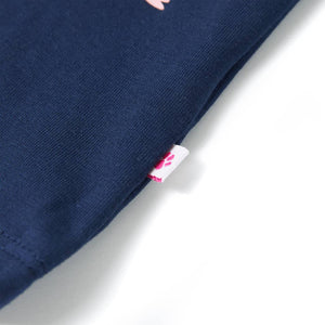 Maglietta da Bambina Blu Marino 104 11225