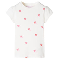 Maglietta da Bambina Ecru 140