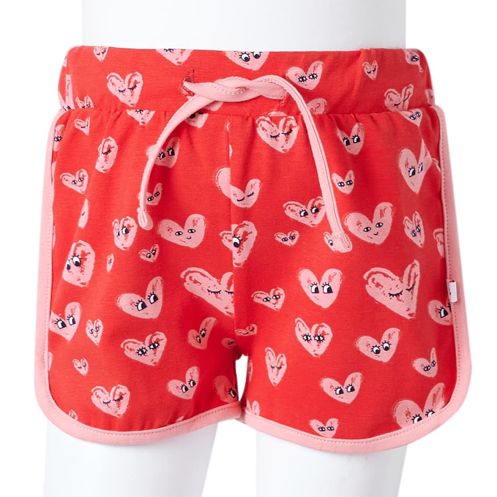 Pantaloncini per Bambini con Coulisse Rossi 140