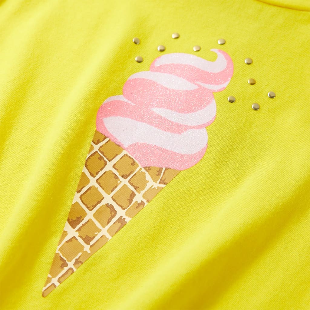 Maglietta da Bambina Gialla 92