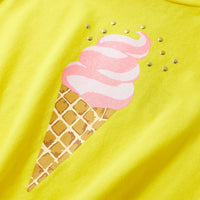 Maglietta da Bambina Gialla 92