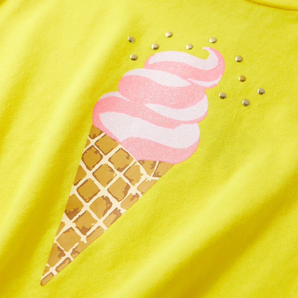 Maglietta da Bambina Gialla 116 11246