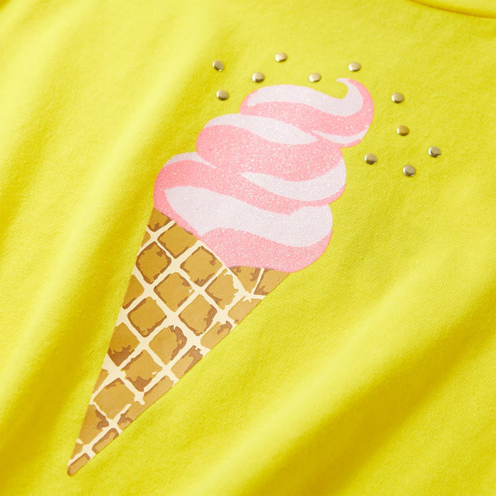 Maglietta da Bambina Gialla 128