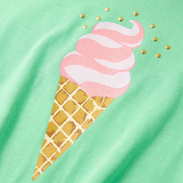 Maglietta da Bambino Verde Chiaro 140 11258