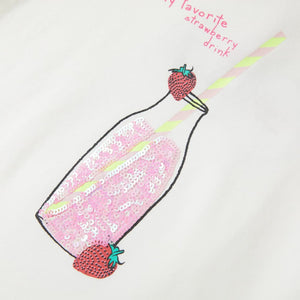 Maglietta da Bambina Ecru 140 11263