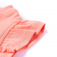 Maglietta da Bambina Corallo Neon 92 11284