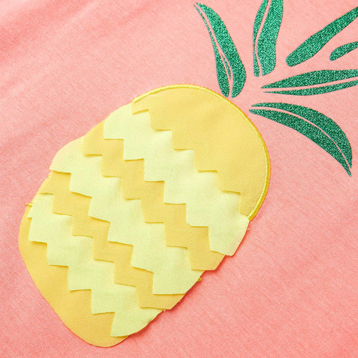 Maglietta da Bambina Corallo Neon 116