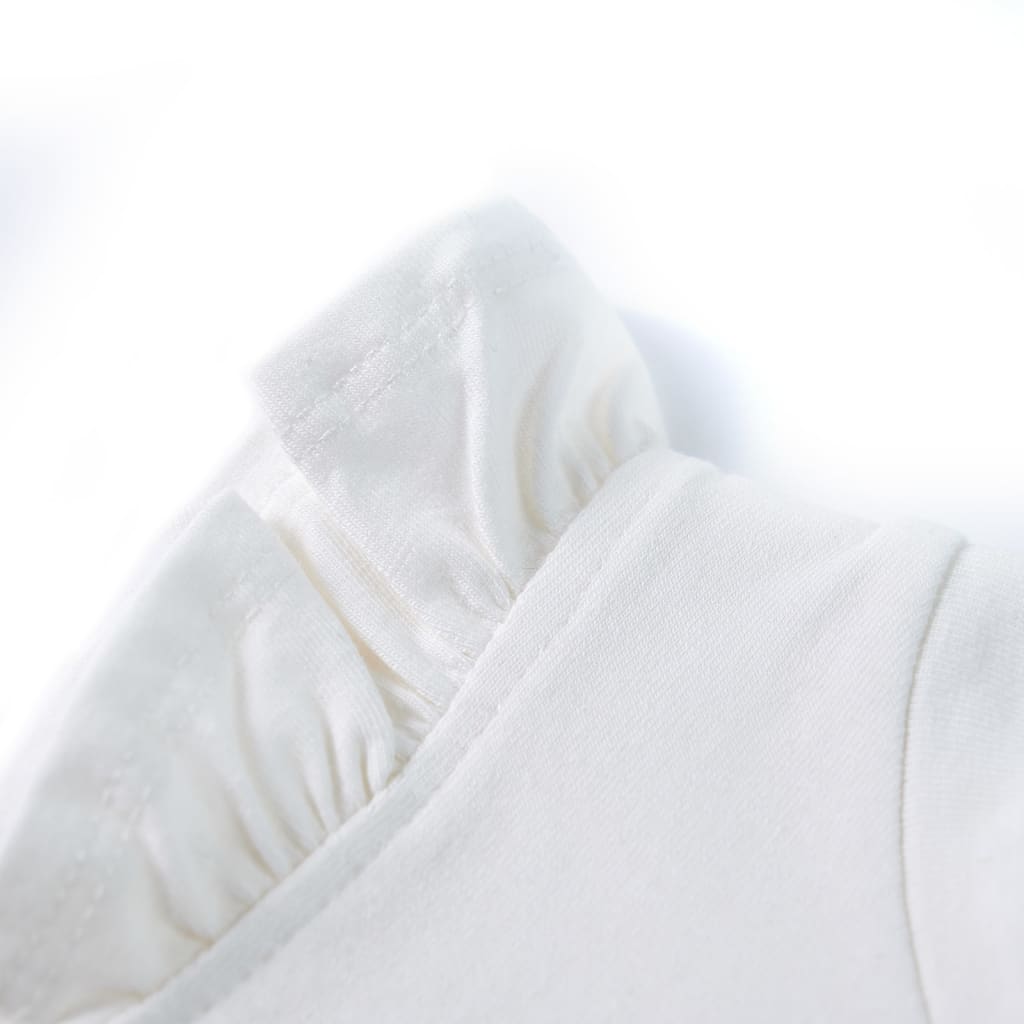 Maglietta da Bambina Maniche Volant Ecru 92 11319