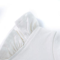 Maglietta da Bambina Maniche Volant Ecru 92 11319