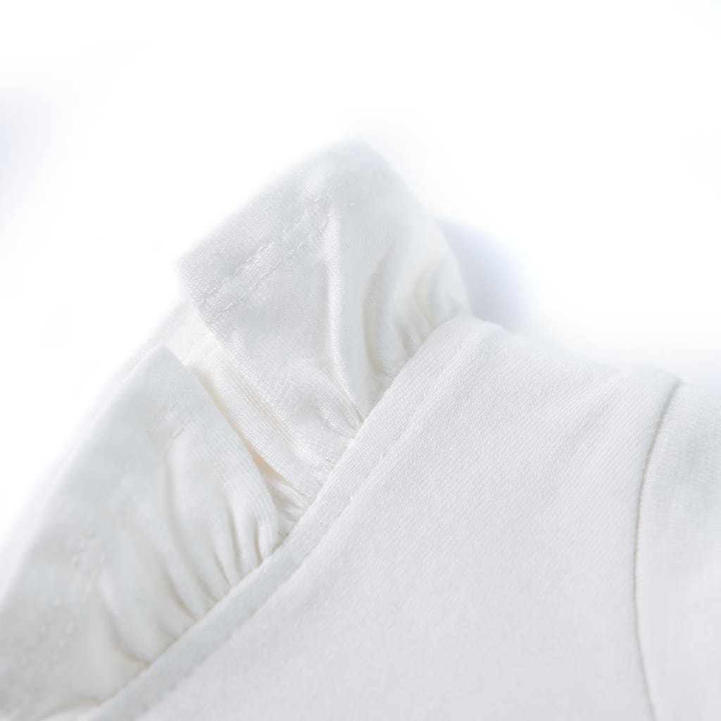 Maglietta da Bambina Maniche Volant Ecru 116 11321