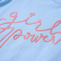 Maglietta da Bambina Maniche Volant Azzurra 92 11324