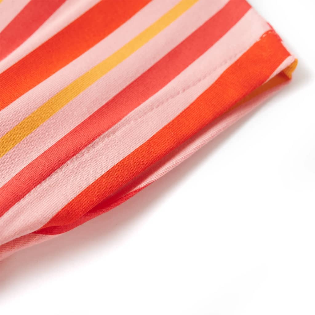 Abito per Bambine con Coulisse Rosa e Rosso 116 11356