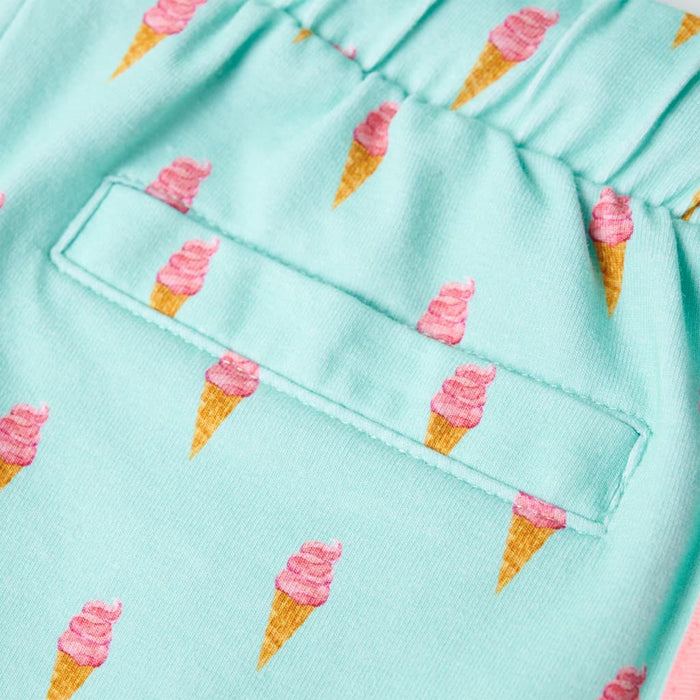 Pantaloncini per Bambini con Coulisse Menta Chiaro 104 11405