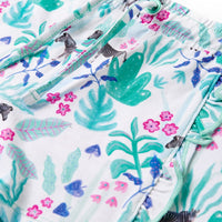 Pantaloncini per Bambini con Coulisse Ecru e Menta Scuro 92 11429