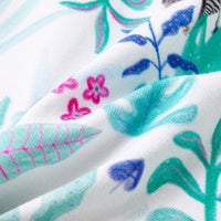 Pantaloncini per Bambini con Coulisse Ecru e Menta Scuro 104