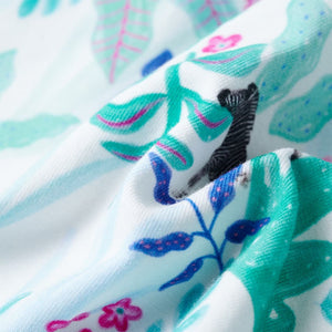 Abito da Bambina Ecru e Menta Scuro 116 11436