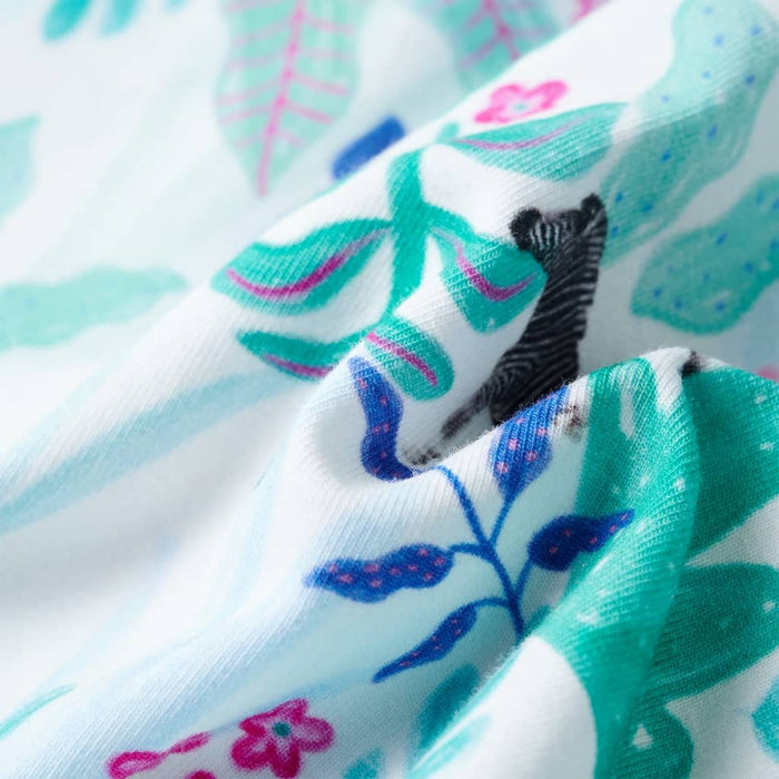 Abito da Bambina Ecru e Menta Scuro 128 11437