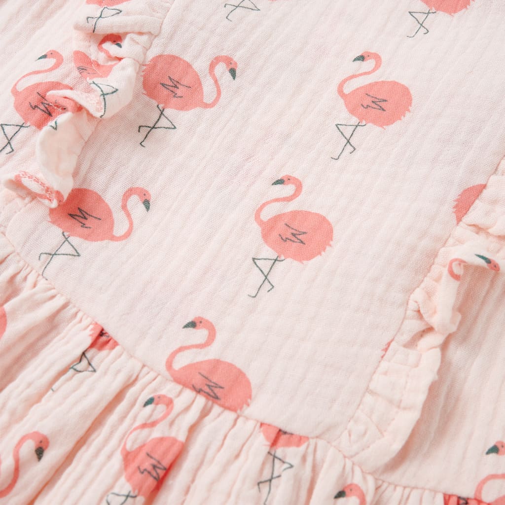 Abito da Bambina con Volant Rosa Tenue 104 11480