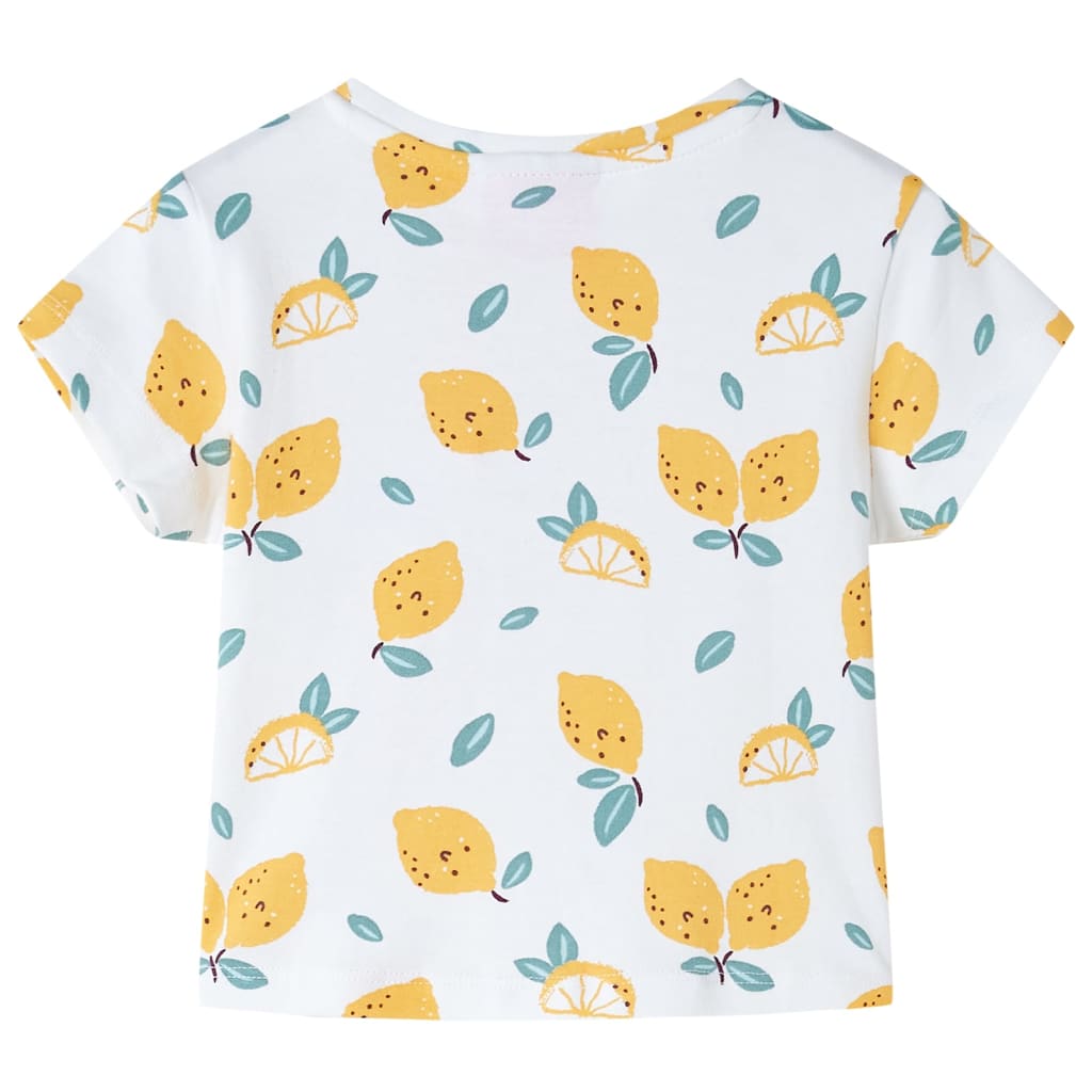 Maglietta da Bambina con Orlo Legato Ecru 128cod mxl 112656