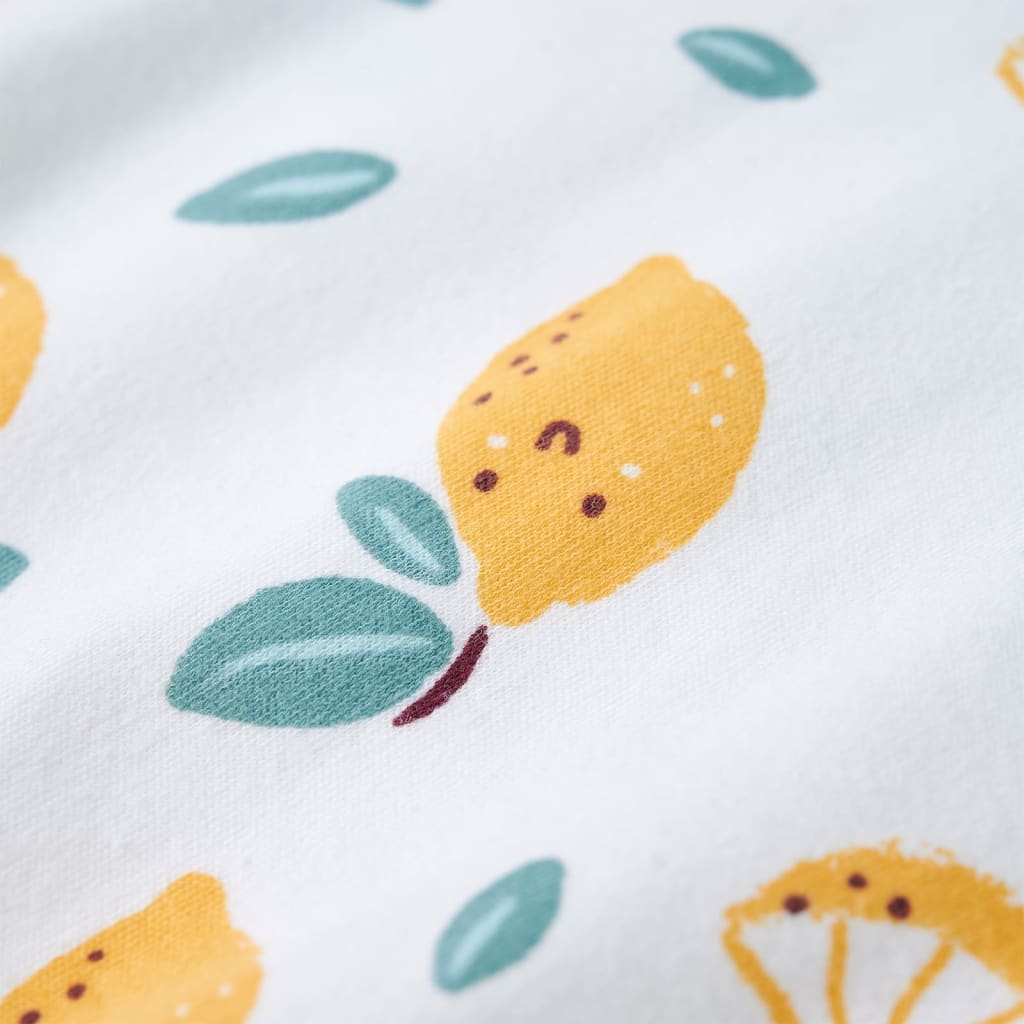 Maglietta da Bambina con Orlo Legato Ecru 128 11497