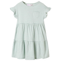 Abito da Bambina con Maniche a Volant Menta 116cod mxl 86913