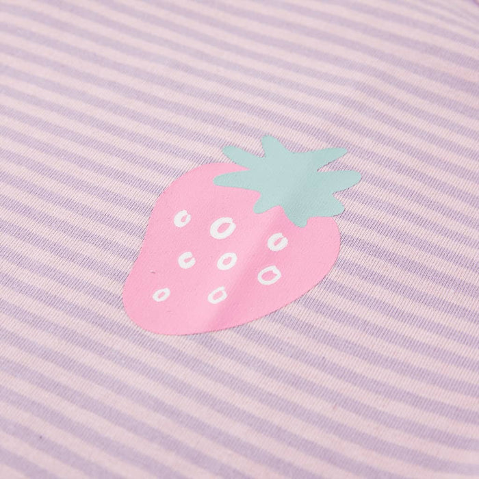 Maglietta da Bambina con Maniche a Volant Lilla 104