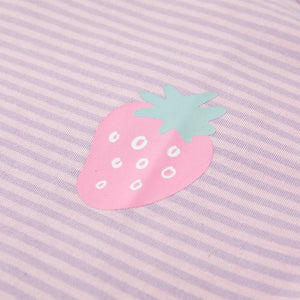 Maglietta da Bambina con Maniche a Volant Lilla 128 11537