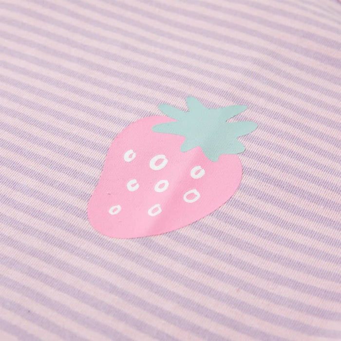 Maglietta da Bambina con Maniche a Volant Lilla 128 11537