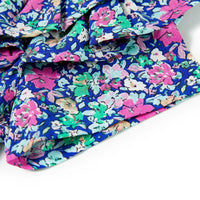 Abito da Bambina con Maniche a Volant Blu Cobalto 92 11549