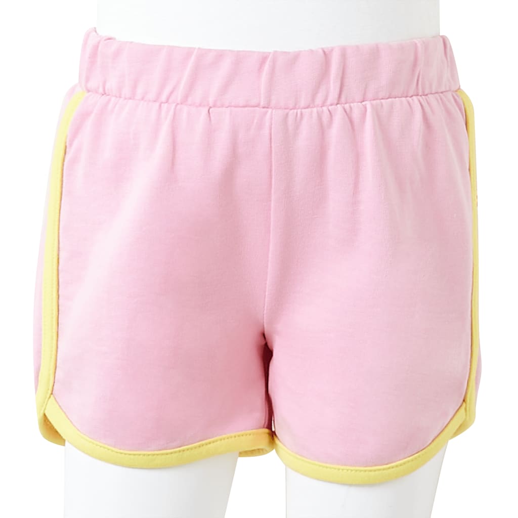 Pantaloncini da Bambina con Bordi Rosa Brillante 116