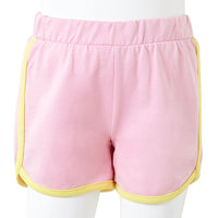 Pantaloncini da Bambina con Bordi Rosa Brillante 128 11582