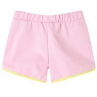 Pantaloncini da Bambina con Bordi Rosa Brillante 140 11583