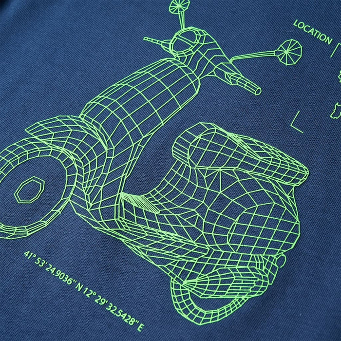 Maglietta per Bambini Blu Scuro 140 11658