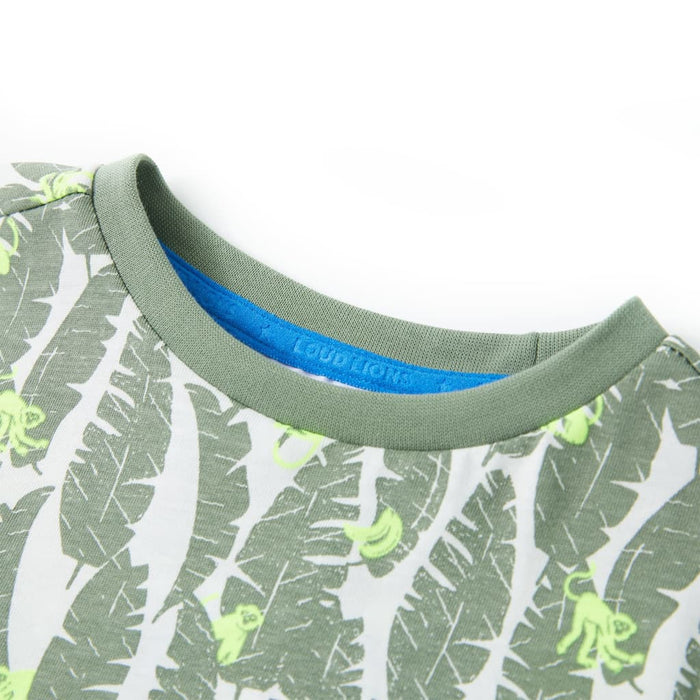 Maglietta da Bambino Ecru e Edera Scuro 104cod mxl 109447