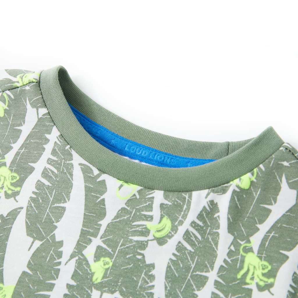 Maglietta da Bambino Ecru e Edera Scuro 116cod mxl 85472