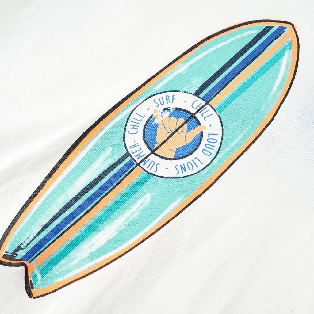 Maglietta da Bambino a Maniche Corte Ecru 116