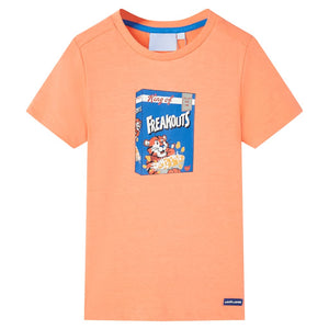 Maglietta da Bambino a Maniche Corte Arancione Neon 116