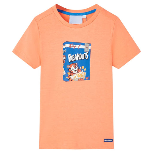 Maglietta da Bambino a Maniche Corte Arancione Neon 116