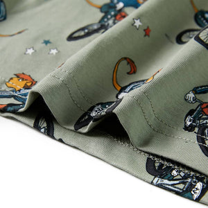 Pigiama da Bambino a Maniche Corte Cachi Chiaro 92