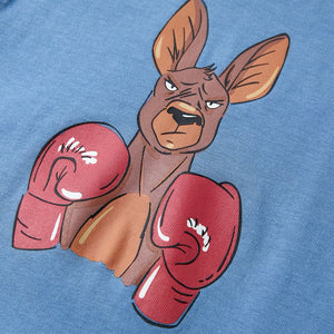 Maglietta da Bambino a Maniche Corte Blu Medio 104 11875