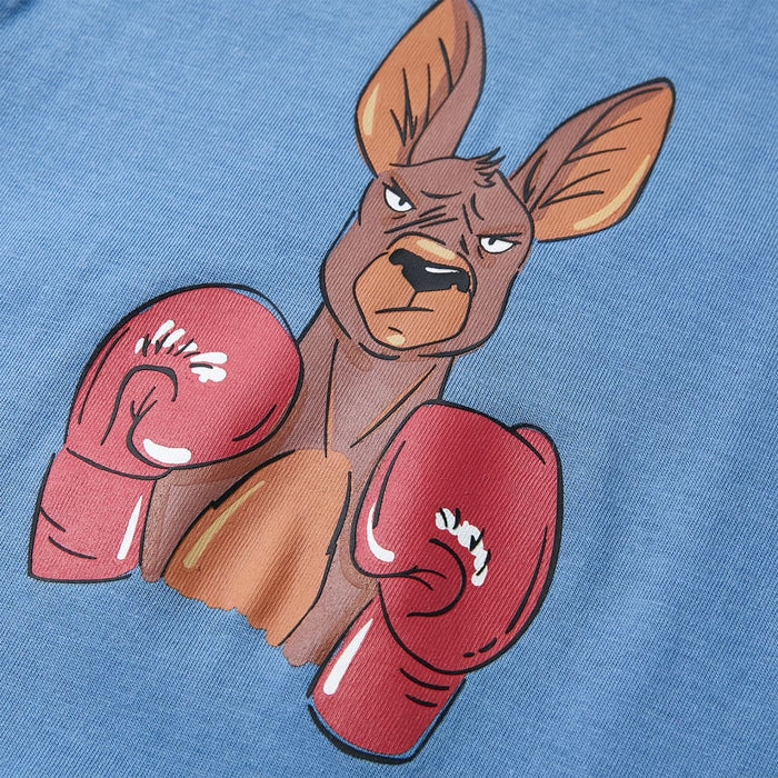 Maglietta da Bambino a Maniche Corte Blu Medio 140 11878