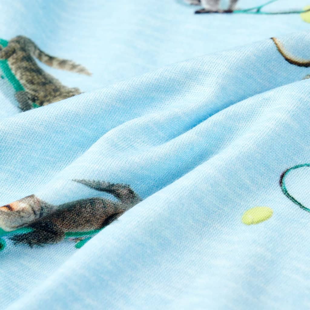 Maglietta da Bambino Azzurro Mélange 116 11886