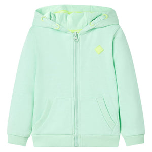 Felpa con Cappuccio e Cerniera per Bambini Verde Brillante 116cod mxl 93290